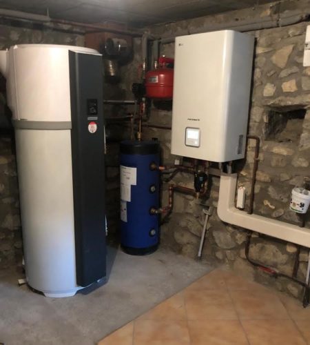Chauffe-eau thermodynamique installé en sous-sol