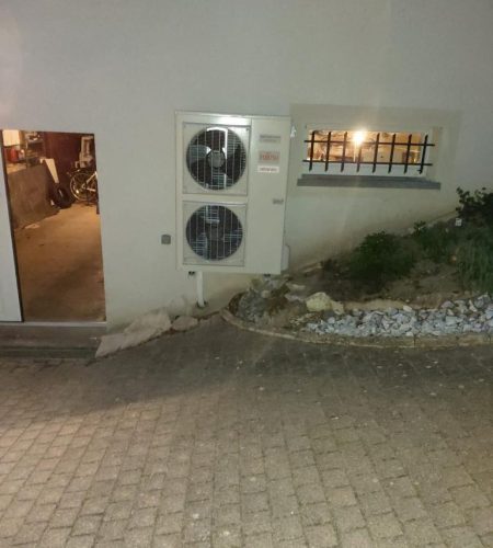 Pompe à chaleur sur terrasse