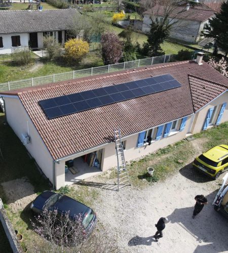 Centrale solaire sur maison individuelle